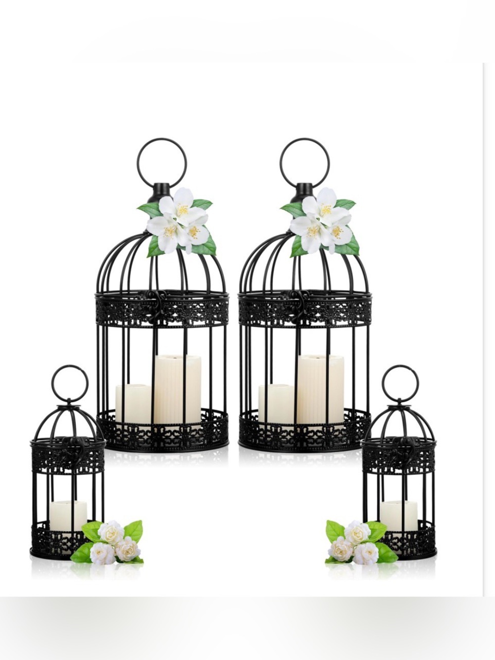 Sliner 4 Pcs Decorative Bird Cages - Picture 1 of 7